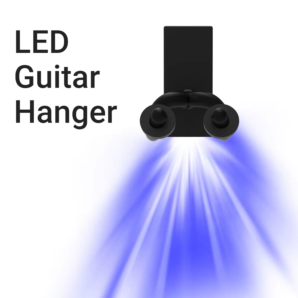 LED Guitar Hanger with Back Light Display for Wall Mounting Bracket in 4 Colors Guitarra Accessories